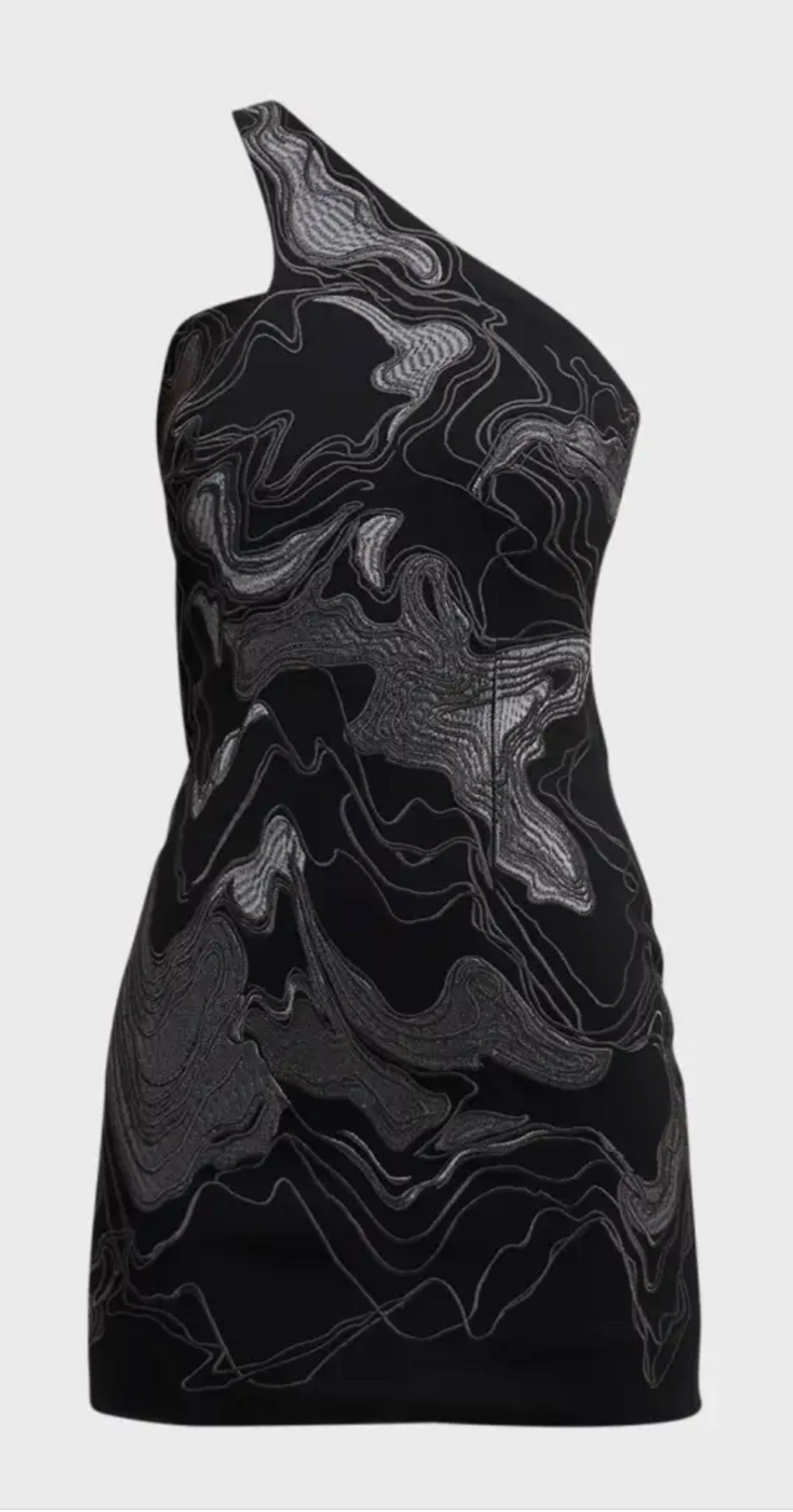 Lunar Veins One-Shoulder Mini